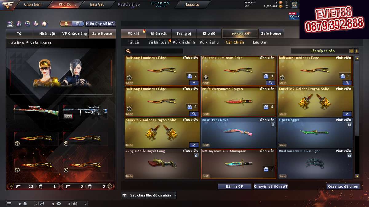 shop acc cf uy tin gia re